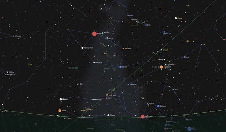 Sky Map 2000 prepared sky map ready to save as a PNG image